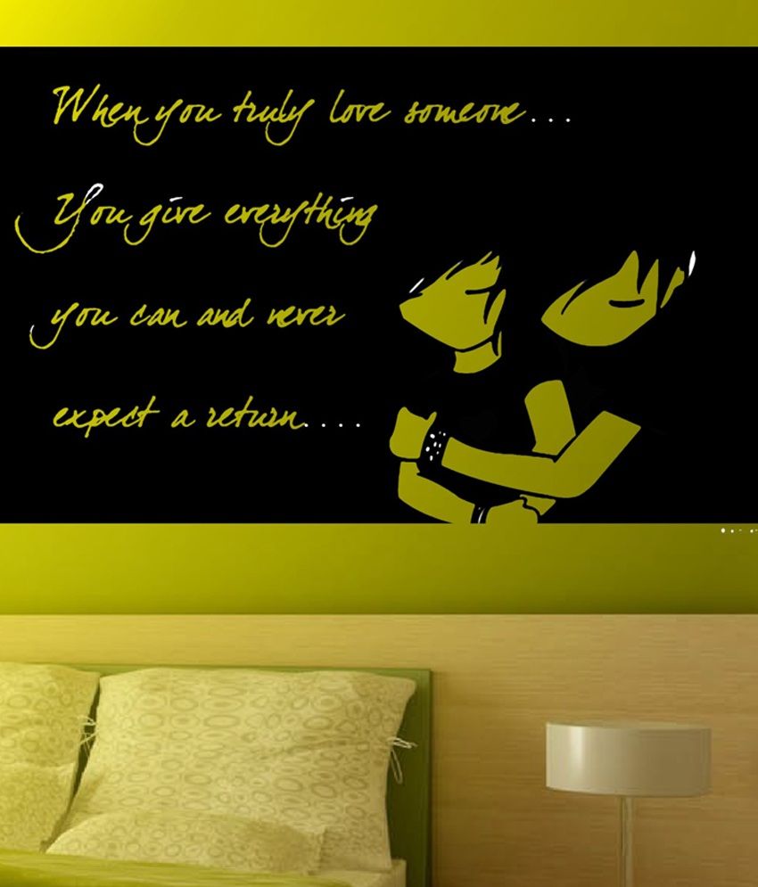     			Decor Villa Black Love Each Other Wall Sticker