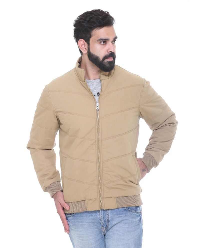 Trufit Beige Cotton Jacket - Buy Trufit Beige Cotton Jacket Online at ...