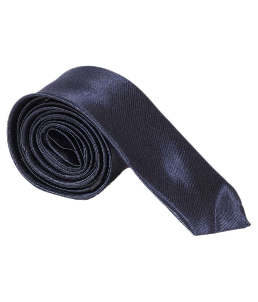     			Greyon Black Silk Neck Tie