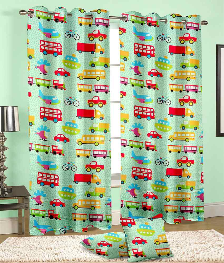     			Cortina Multicolor Baby themes Polyester Door Curtain