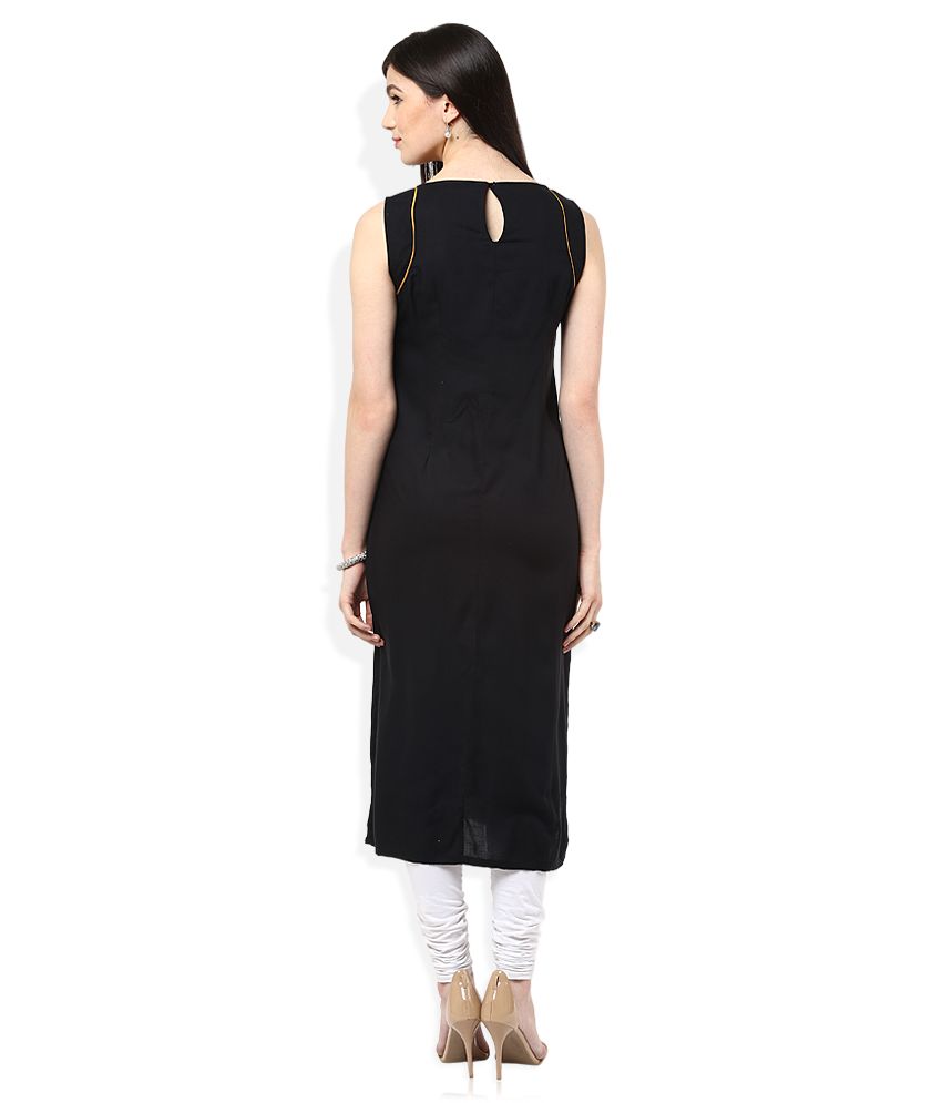 black kurti with pant