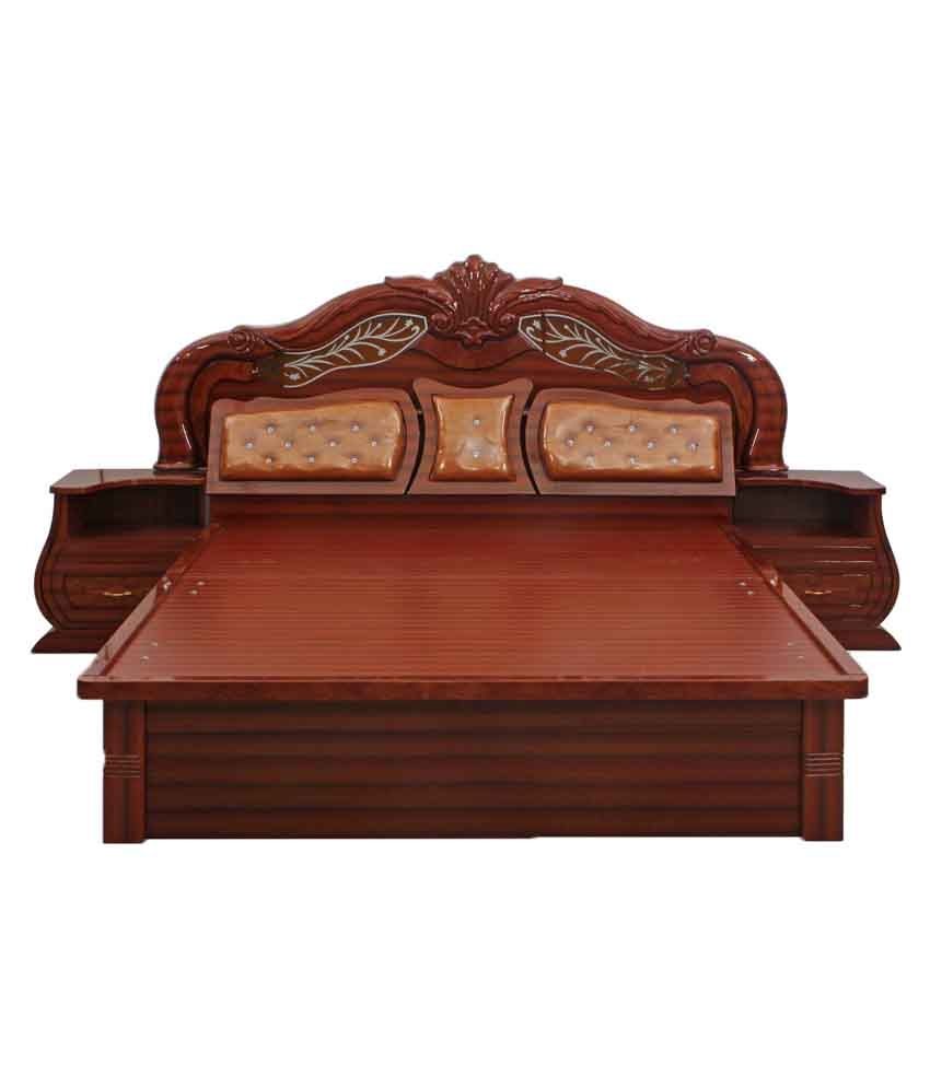 Royaloak Lotus King Bed With Side Table Buy Royaloak Lotus