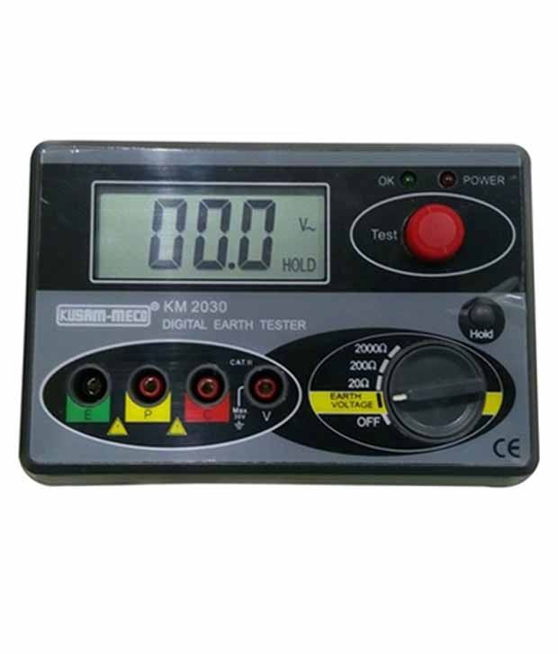 Kusam Meco KM 2030 Brown Digital Earth Tester: Buy Kusam Meco KM 2030 ...