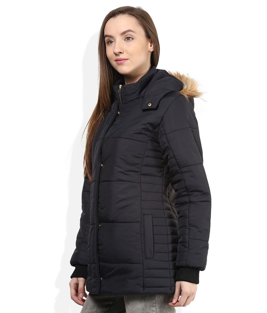 Buy Fort Collins Black Hooded Jacket Online at Best Prices in India ...