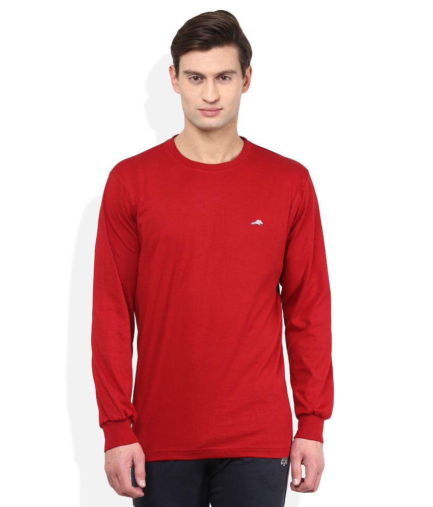 2go Red Solid T-Shirt - Buy 2go Red Solid T-Shirt Online at Low Price ...