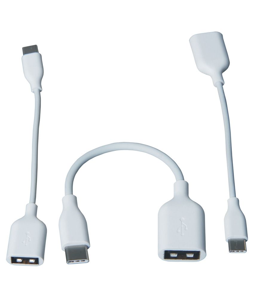 SEC TYPE C TO 2.0 USB OTG Cable for Gionee S6 White All Cables