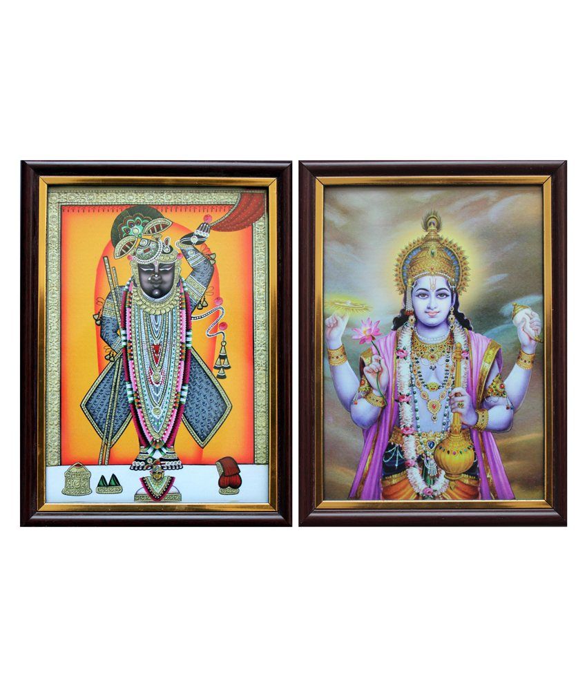 Samara Photo Frame of Vishnu and Shreenathji Buy Samara Photo Frame of