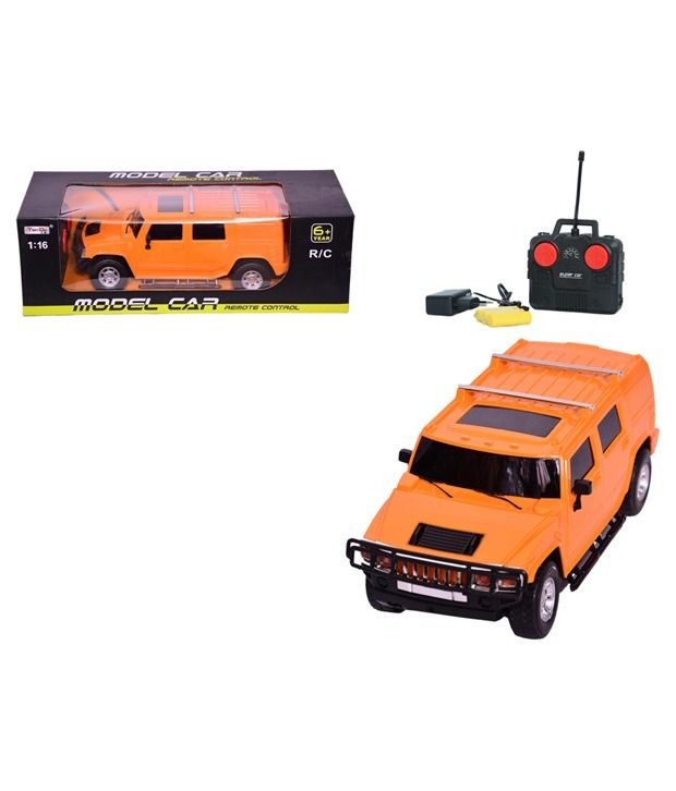 yellow hummer remote control car