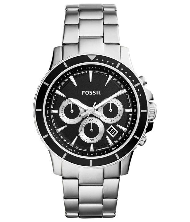 Fossil Silver Analog Wrist Watch for Men - Buy Fossil Silver Analog ...