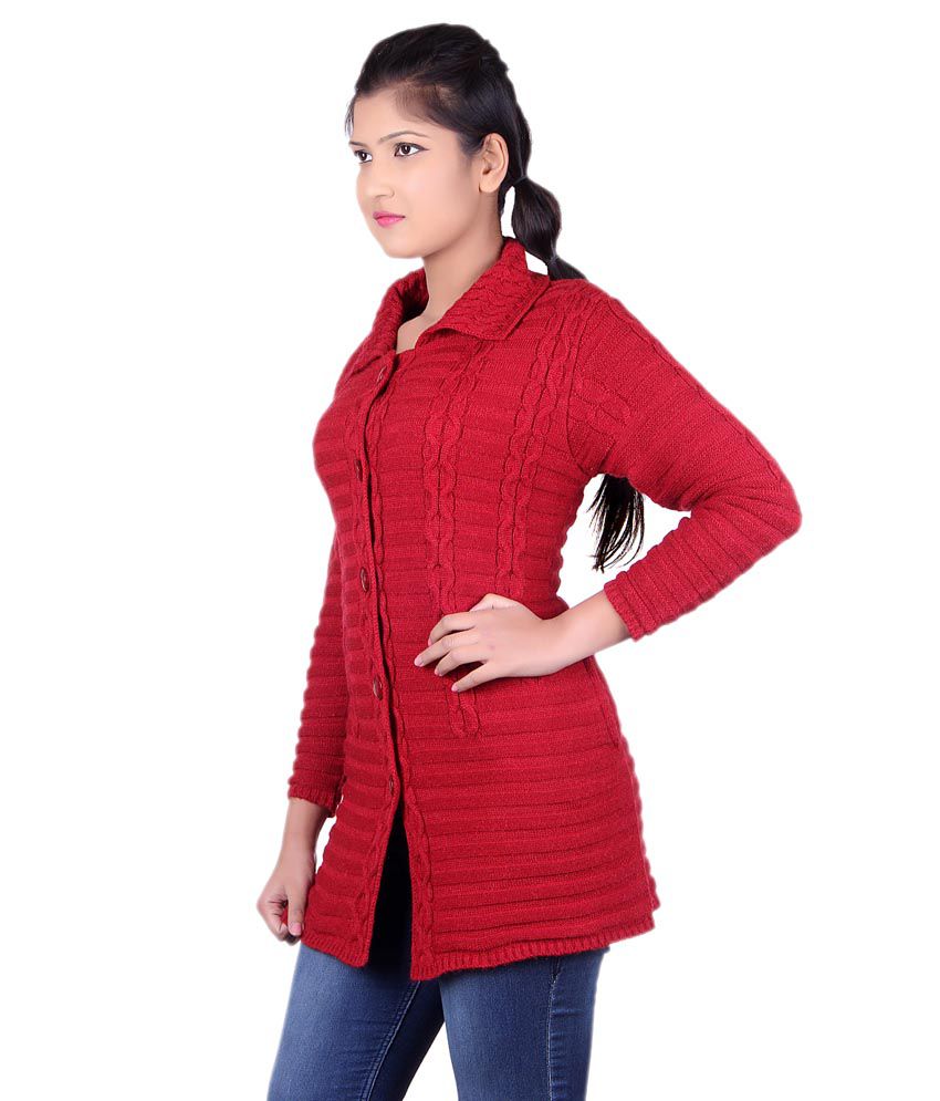 Buy Pinaque Red Woollen Coats Online at Best Prices in India - Snapdeal