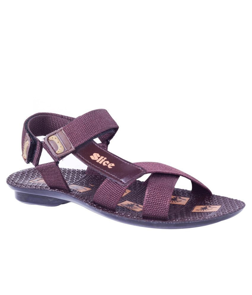 maroon flat sandals