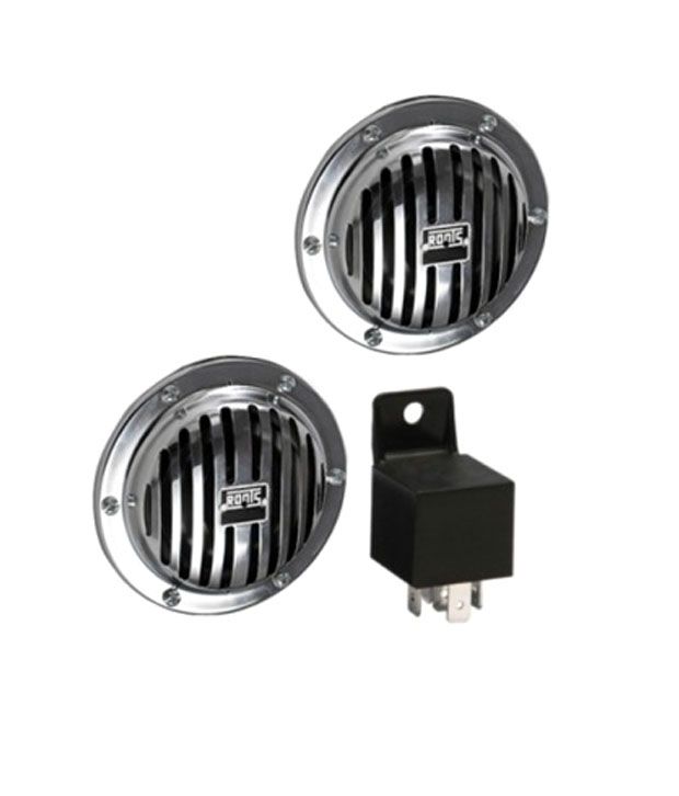 Roots Vibrosonic 120DB Grill Bike Horns Set Of 2 with Relay for Hero