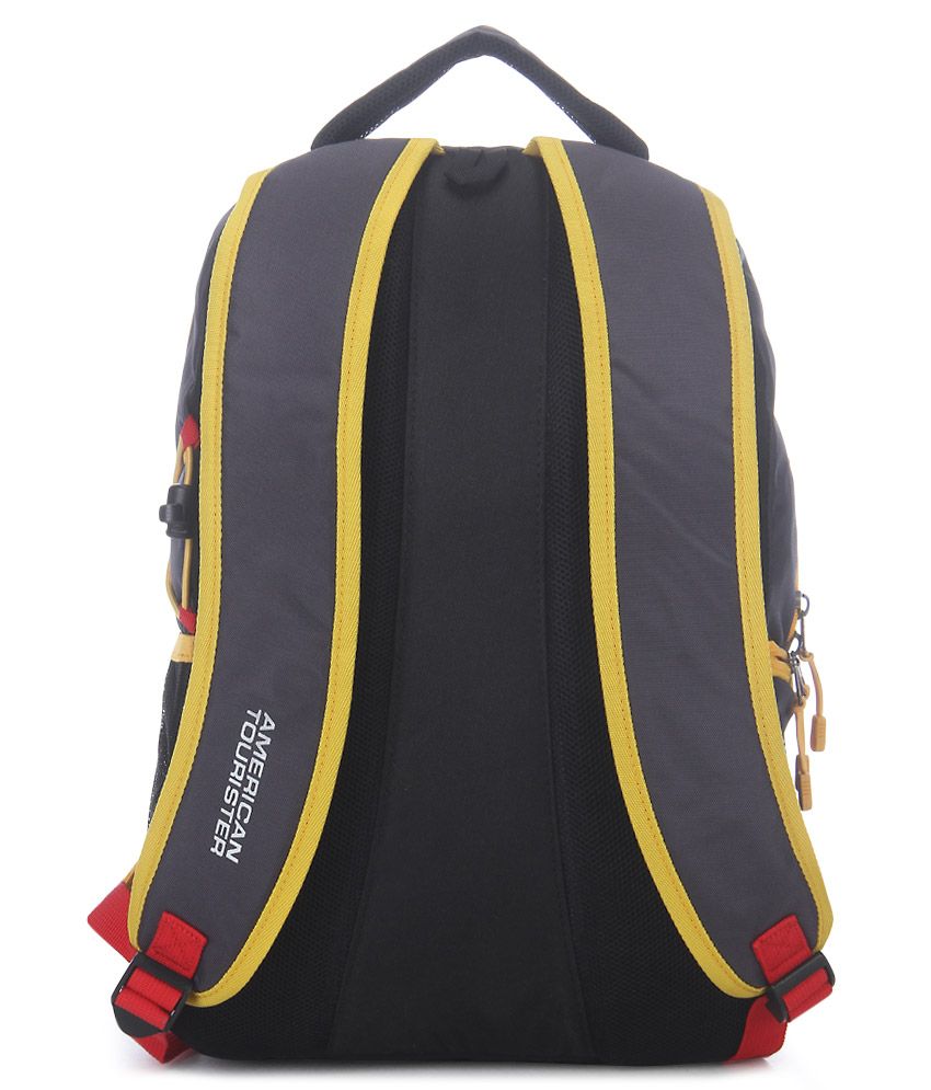 American Tourister Zing 2016 Yellow Polyester Laptop Backpack Buy