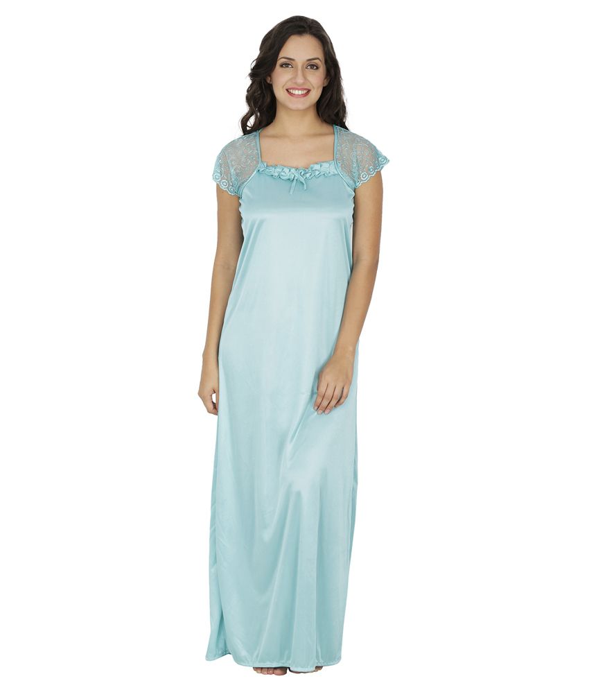 Buy Klamotten Green Satin Nighty Online at Best Prices in India - Snapdeal