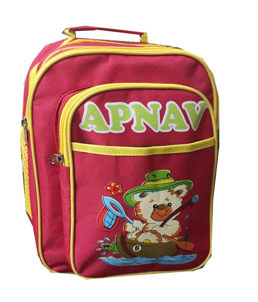     			Apnav Blue Polyester 18 Ltrs School Bag