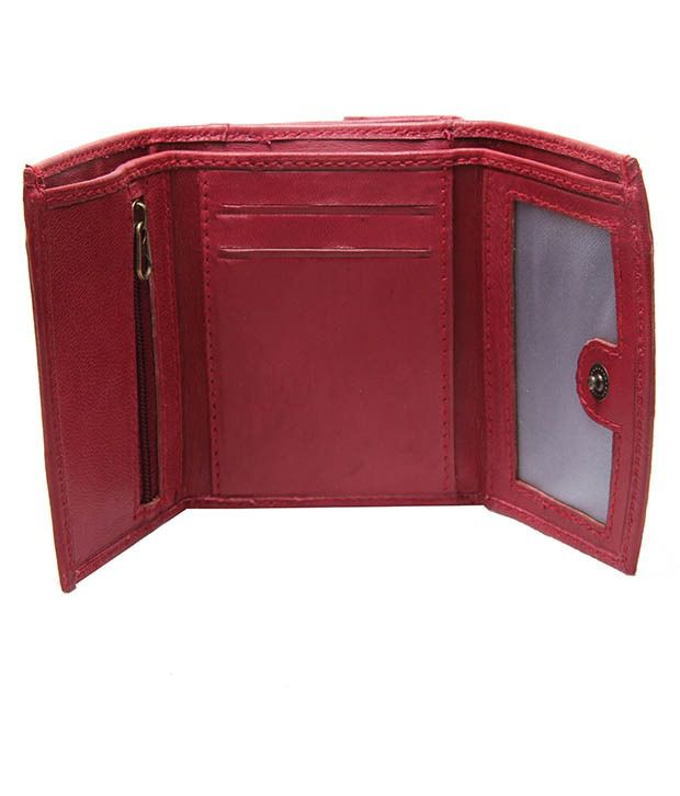 Buy UC Maroon Leather Regular Wallet For Women at Best Prices in India ...
