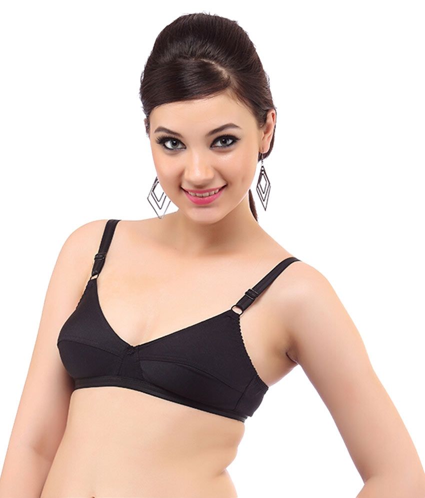 Buy Mybra Black Cotton Bra Online At Best Prices In India Snapdeal