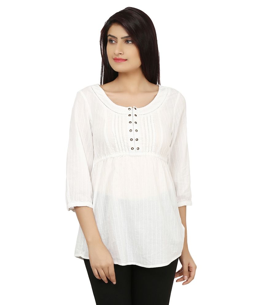 white cotton tops uk