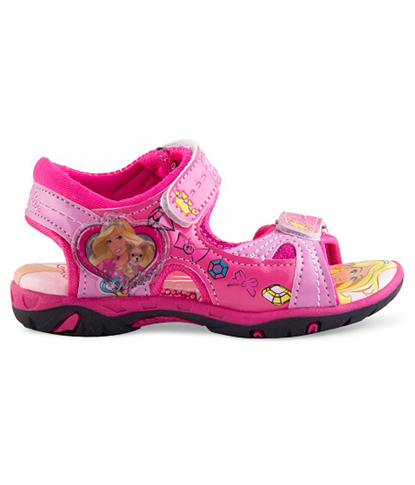  Barbie  Magenta Floater Sandals  For Kids Price in India 