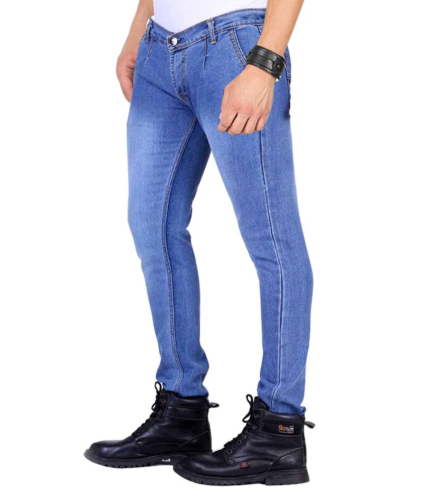 Mrf Blue Slim Fit Jeans - Buy Mrf Blue Slim Fit Jeans Online at Best ...