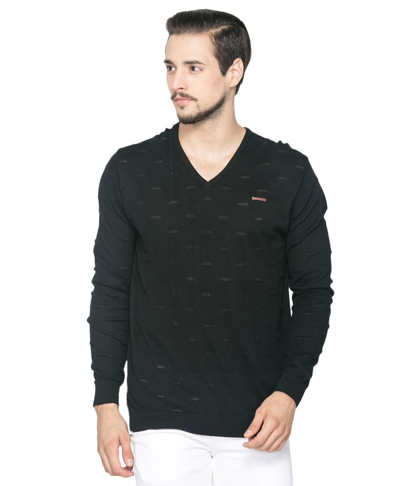 spykar black t shirt