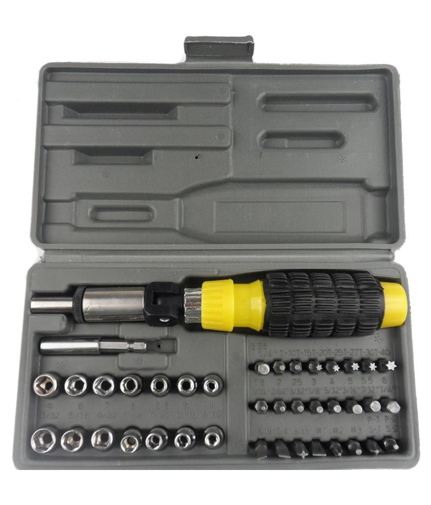 Usefull 41 Pcs Tool Set Black Steel Ratchet Screwdriver Kit Buy