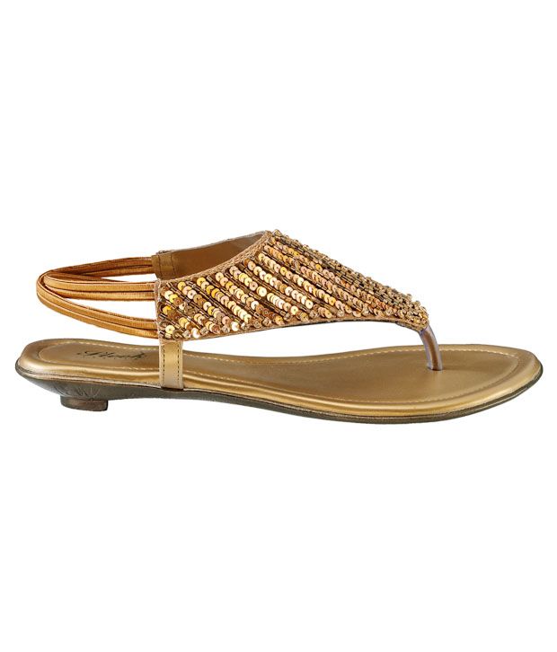 rose gold sequin sandals