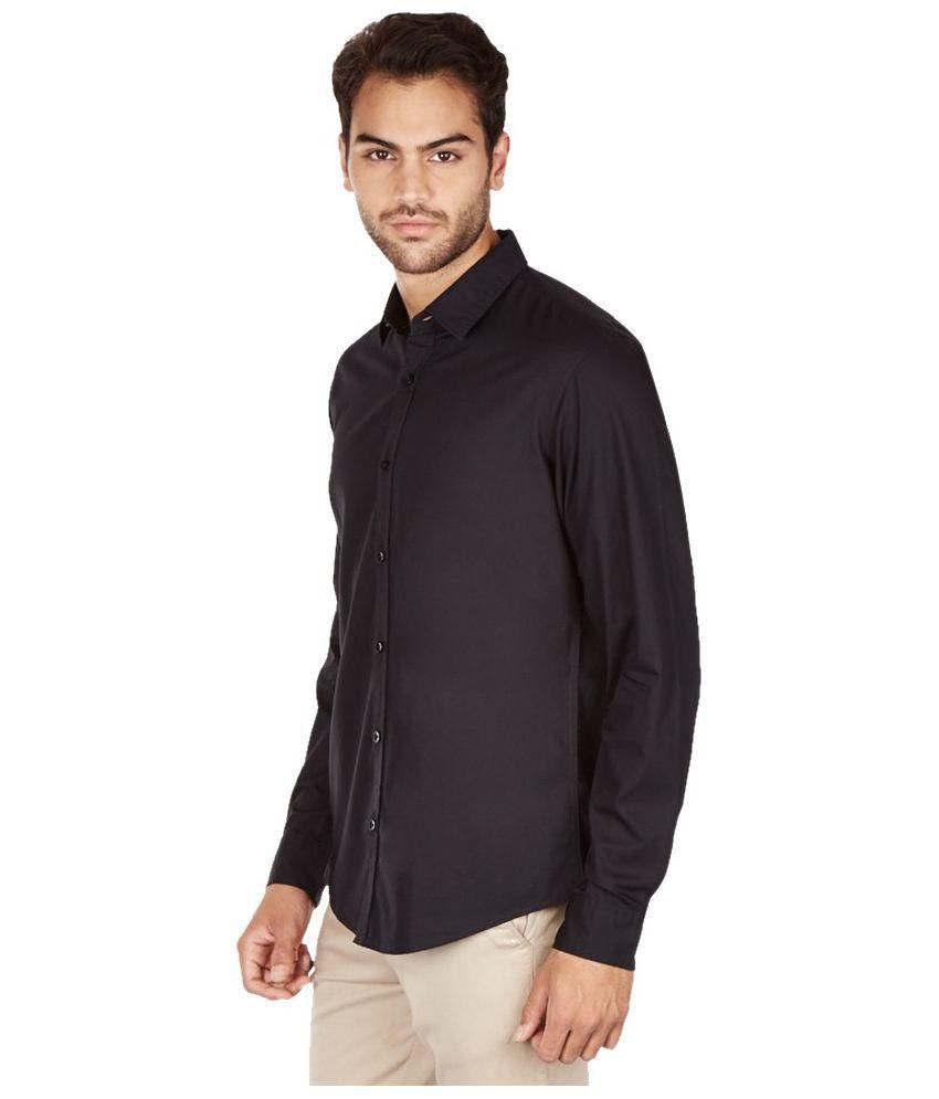 9H Black Casual Shirt - Buy 9H Black Casual Shirt Online at Best Prices ...