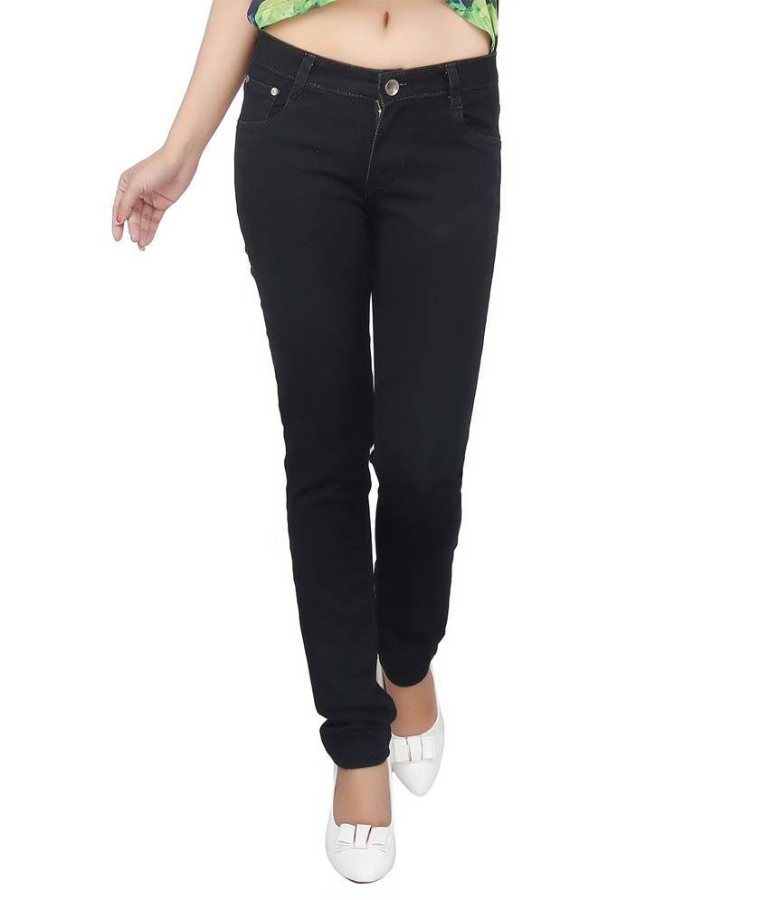 black satin jeans