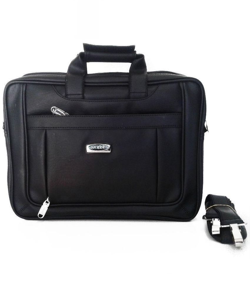 Shree Black Rexine Laptop Bag - Buy Shree Black Rexine Laptop Bag ...