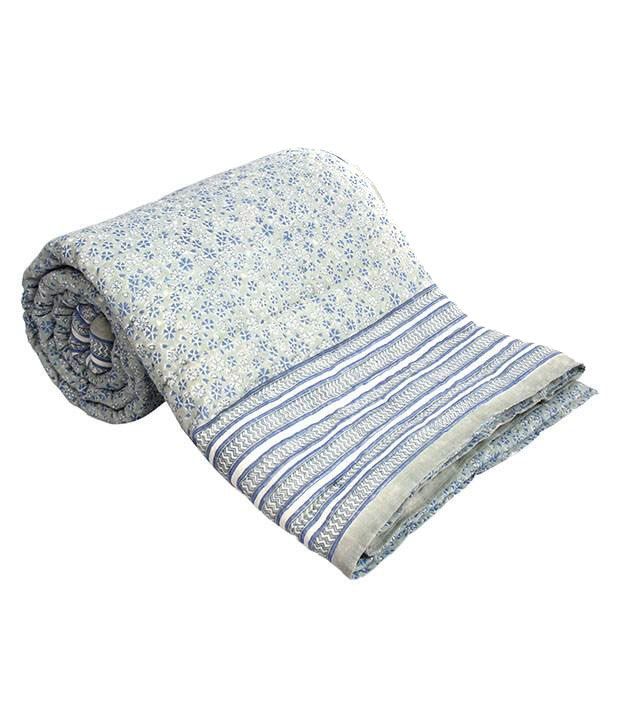 Rama Gray Cotton Quilt Buy Rama Gray Cotton Quilt Online at Low Price
