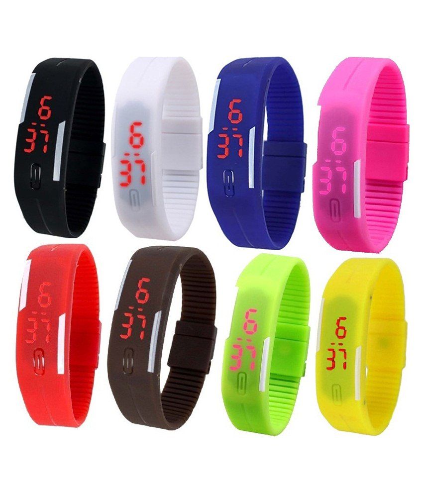 pappi boss led band watch