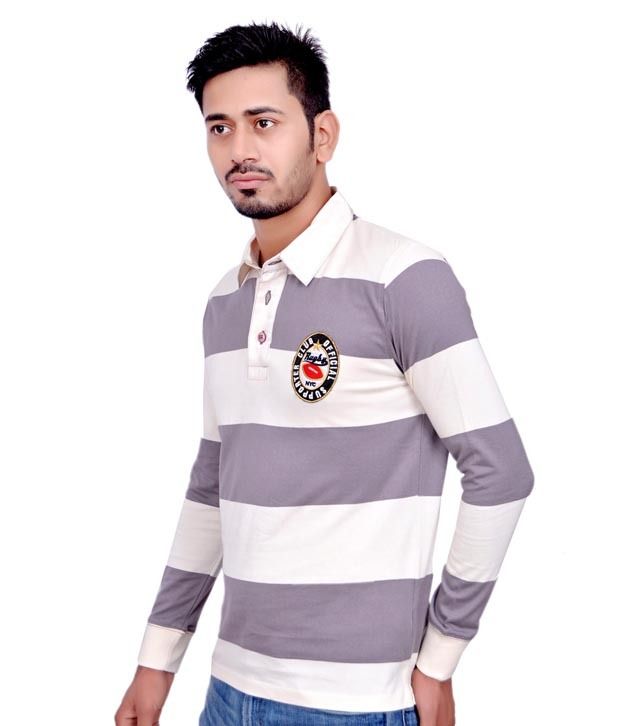 Benetton Multicolor Full Sleeves Polo 