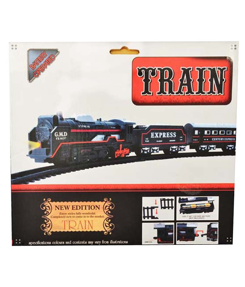 Zaprap Black Plastic Train Set With Head Light Buy Zaprap Black