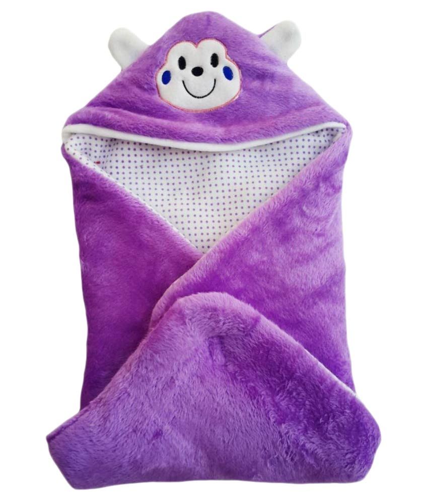     			Brandonn Purple Blanket Baby Wrap/Baby Swaddle/Baby Sleeping Bag