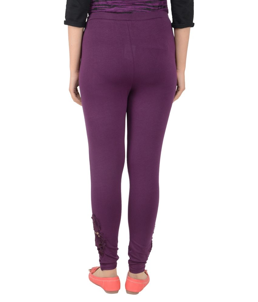 purple jeggings