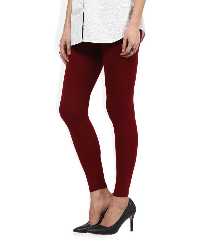 Buy Madame Maroon Acrylic Tights Online at Best Prices in India - Snapdeal