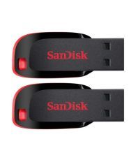 Sandisk Cruzer Blade SDCZ50-016G-l35 16GB USB 2.0 Utility Pendrive - Pack of 2