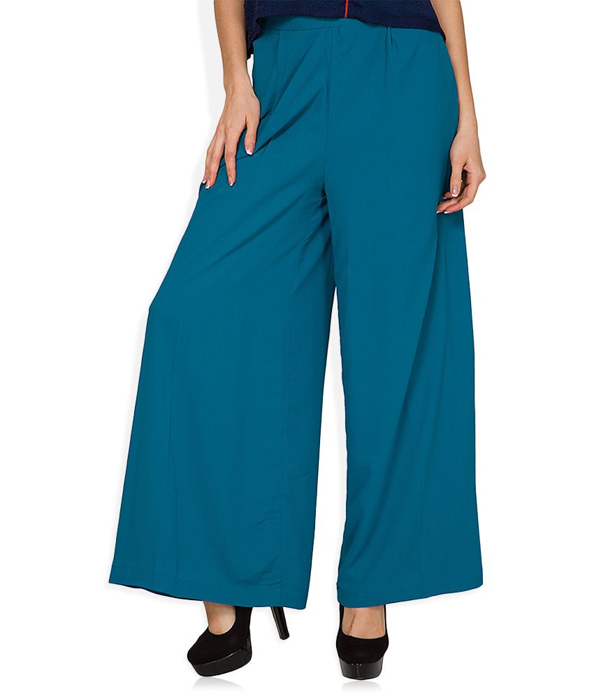 Teal blue palazzo