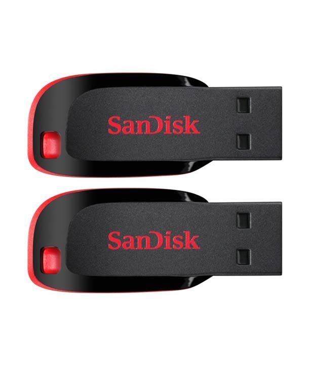 Sandisk Cruzer Blade 16gb Pen Drive – Pack Of 2 Price Rs. 512