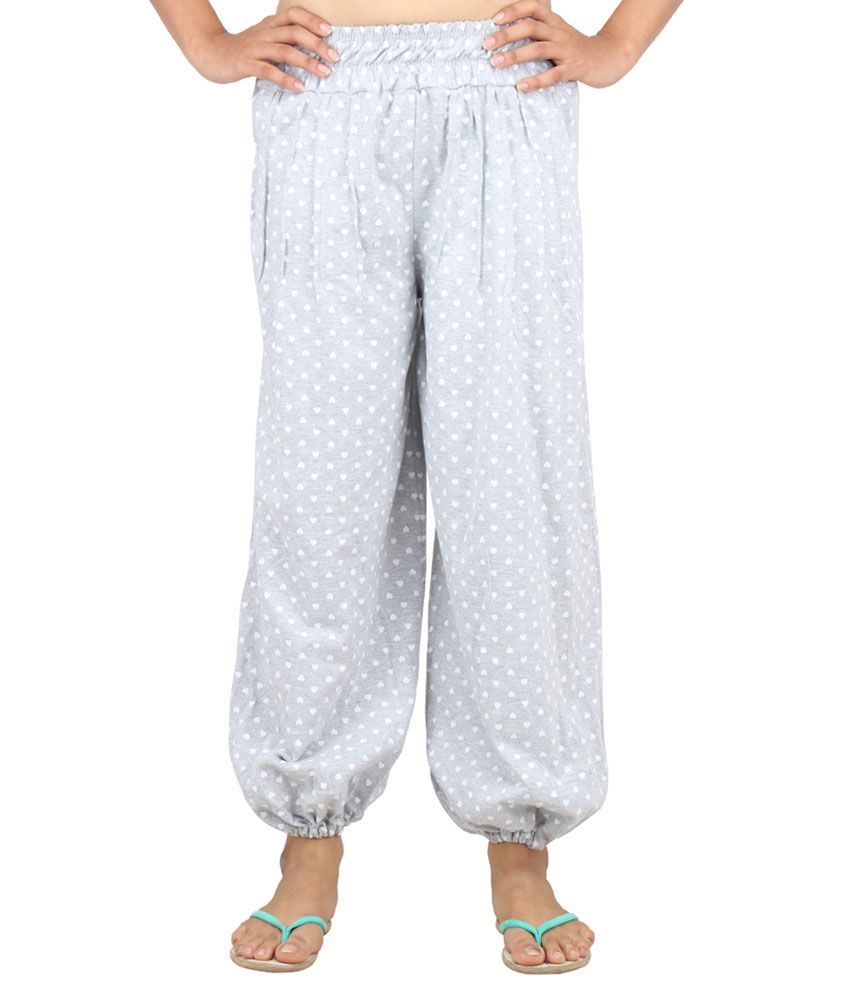 Eimoie Gray Cotton Harem Pants Price in India - Buy Eimoie Gray Cotton ...