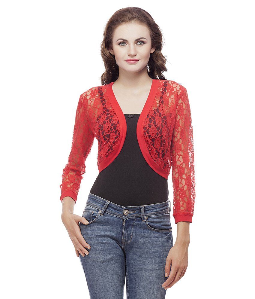 Buy Peptrends Red Nylon Shrugs Online at Best Prices in India Snapdeal