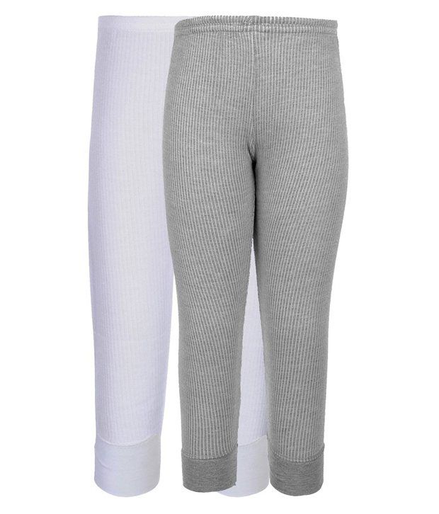     			Selfcare Grey And White Thermal - Set Of 2