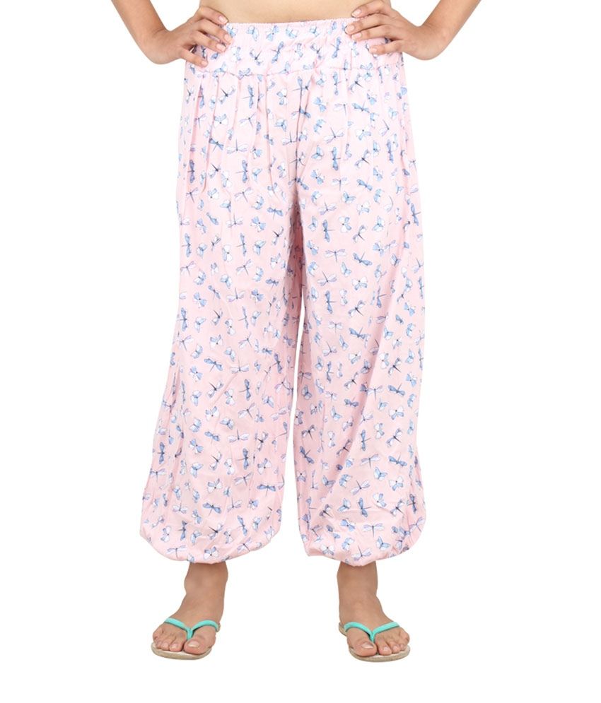 pink harem pants