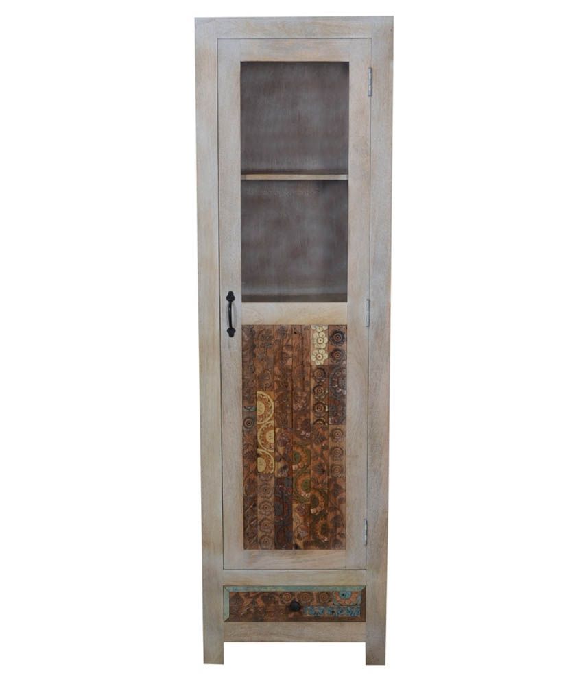 Shekhawati Solid Wood Single Door Wardrobe Buy Online At Best