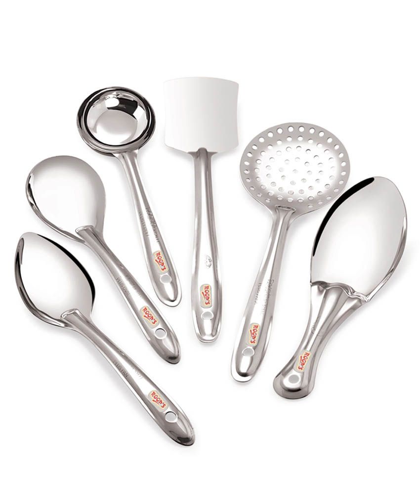 Roop's Serving Spoon Set Plus Small RP1 6 Pcs Buy Online at Best
