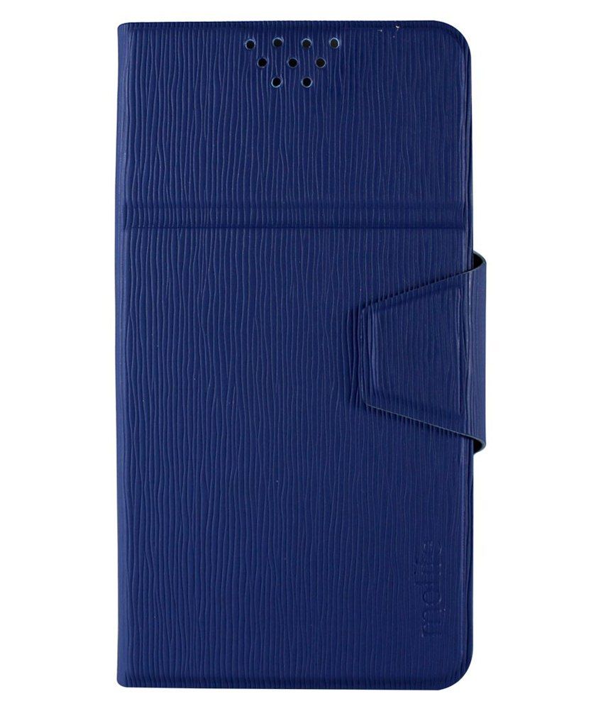 Molife Universal Flip Cover For Xillion M300 Blue Flip Covers