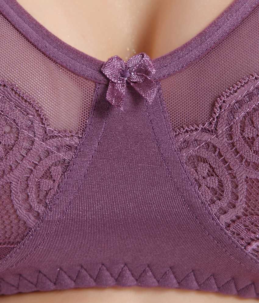 Buy Bodyline Purple Polyamide Spandex And Lace Bra And Panty Sets Online At Best Prices In India 0760