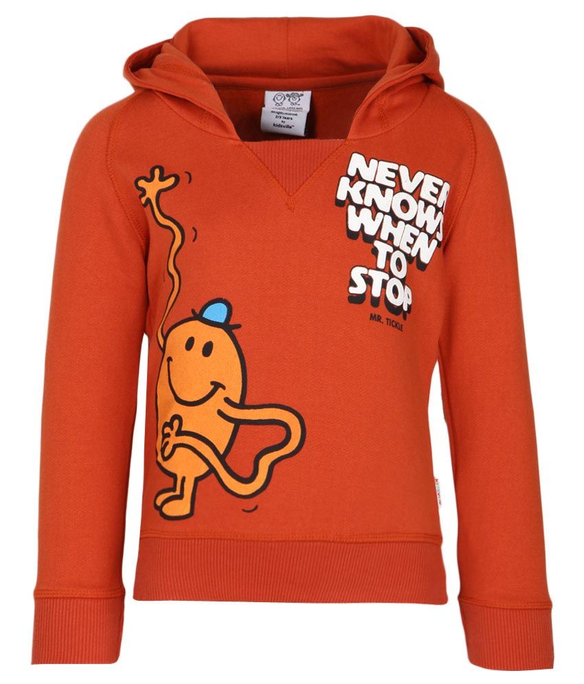 orange sweatshirt h&m