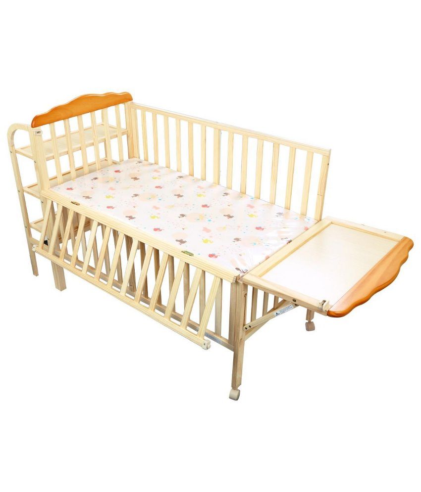 babyhug lily baby cot with bassinet